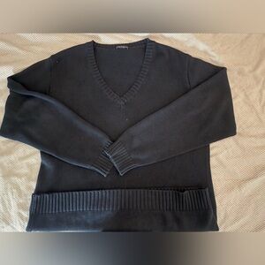 navy sweater
